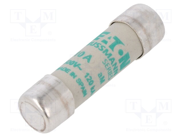 Fuse: fuse; aM; 10A; 500VAC; ceramic,cylindrical,industrial