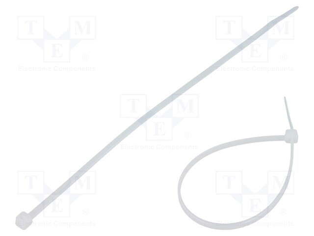 Cable tie; L: 150mm; W: 2.5mm; polyamide; 80N; natural; Ømax: 35mm