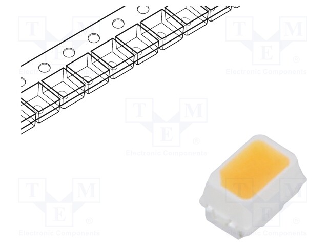 LED; SMD; Mini PLCC2,2014; white warm; 4÷8lm; 2650-2800K; 95; 120°