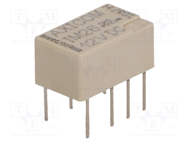 Relay: electromagnetic; DPDT; Ucoil: 12VDC; 2A; 0.5A/125VAC; IM