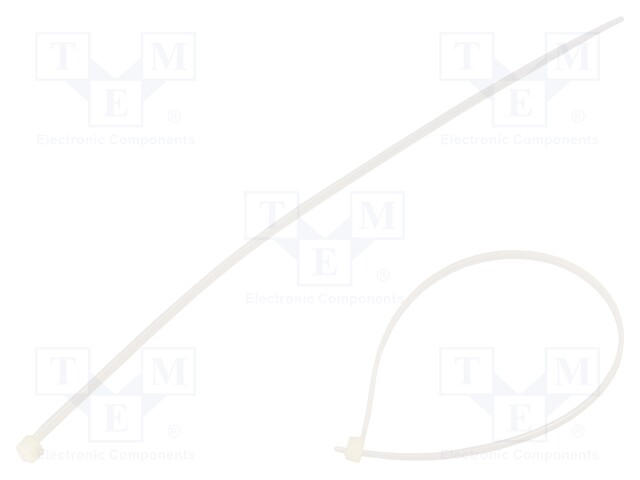 Cable tie; L: 200mm; W: 2.5mm; polyamide; natural; 100pcs; -35÷85°C