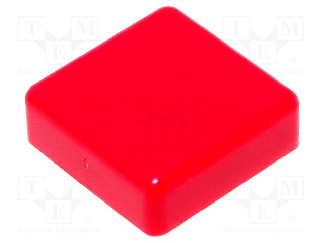 Button; square; red; Application: TACTS-24; 12x12mm