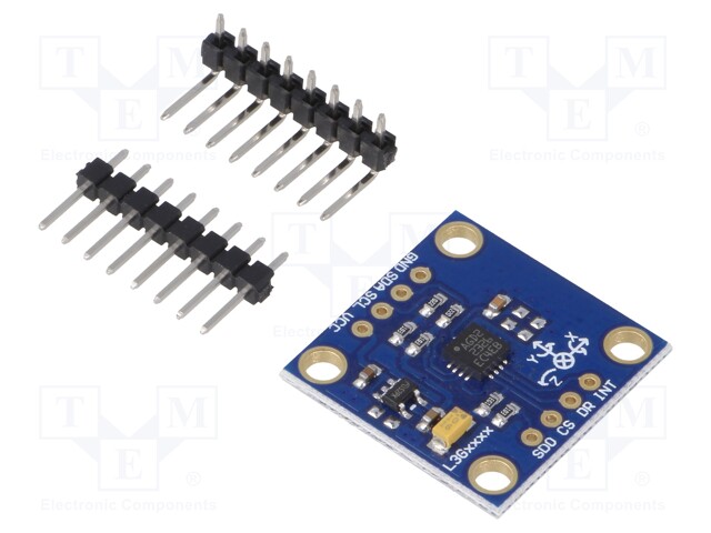 Sensor: position; gyroscope; 3÷5VDC; I2C,SPI; L3GD20