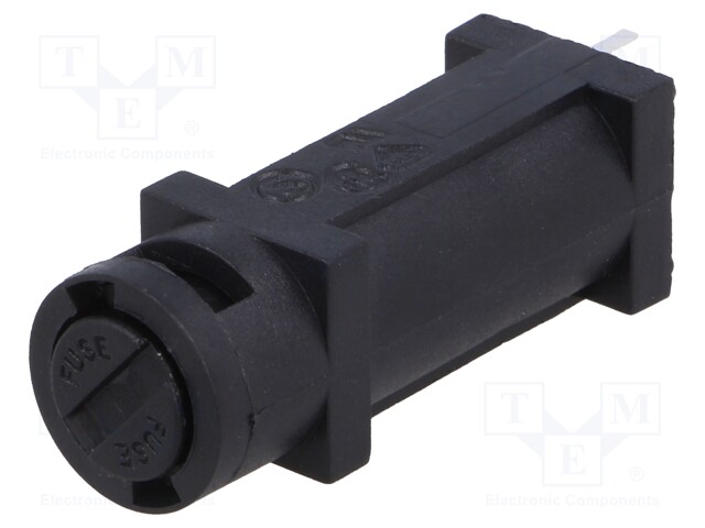 Fuse holder; cylindrical fuses; Mounting: vertical; 5x20mm; 250V