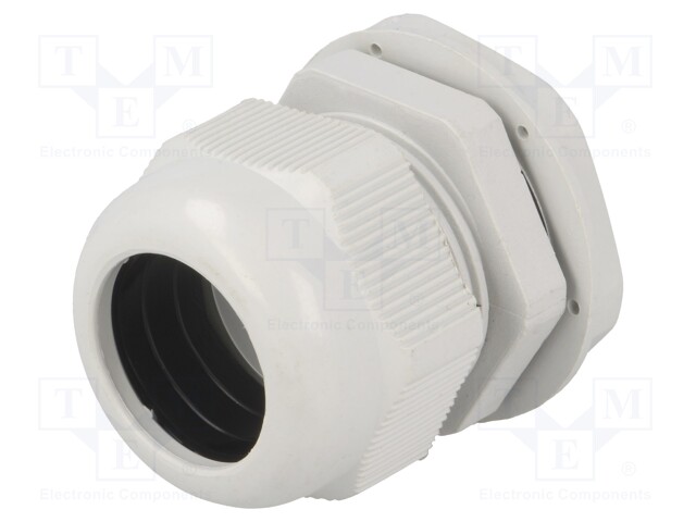 Cable gland; PG29; IP65; Mat: polyamide; grey