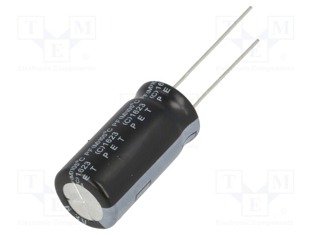 Capacitor: electrolytic; THT; 4700uF; 6.3VDC; Ø12.5x25mm; ±20%