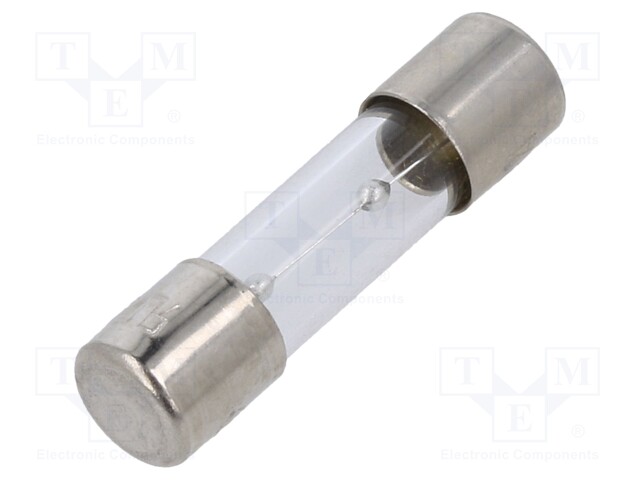 Fuse: fuse; time-lag; 3A; 250VAC; glass; 20x5.2mm; brass; bulk