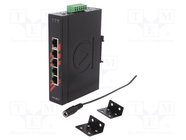 Industrial module: switch Ethernet; unmanaged; 12÷48VDC; RJ45; 3W