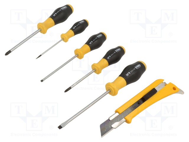 Kit: screwdrivers; Kit: knife,screwdrivers; 5pcs.