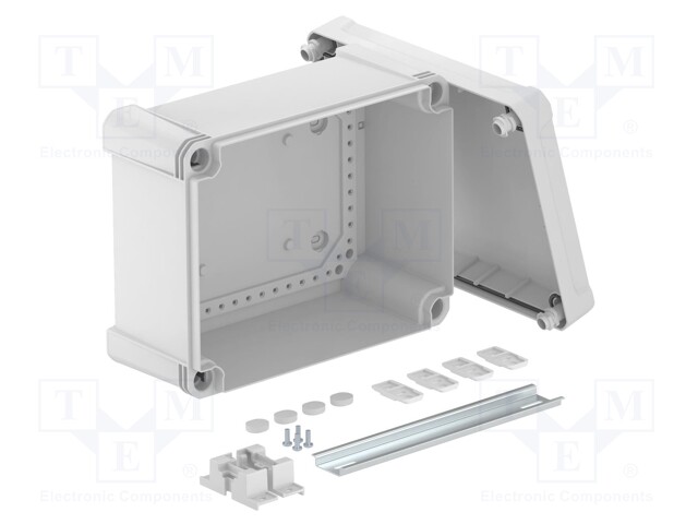 Enclosure: junction box; X: 191mm; Y: 241mm; Z: 126mm; polycarbonate