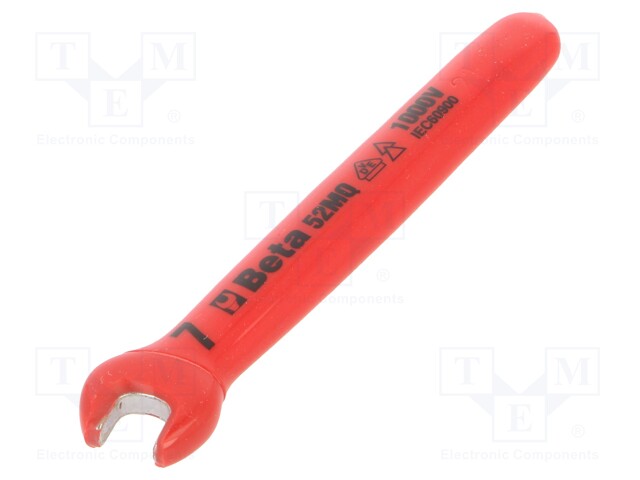 Wrench; insulated,single sided,spanner; 7mm; EN 60900,VDE