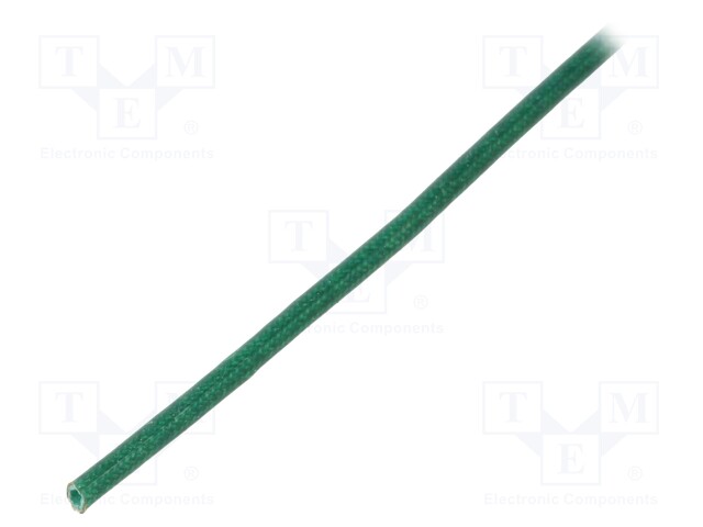 Insulating tube; green; -20÷155°C; Øint: 0.8mm; L: 200m