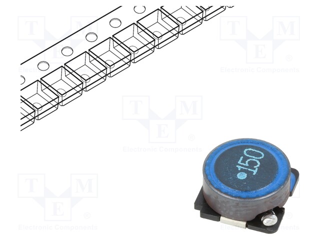 Inductor: ferrite; SMD; 15uH; 2.4A; 56.6mΩ; ±20%; Series: SLF