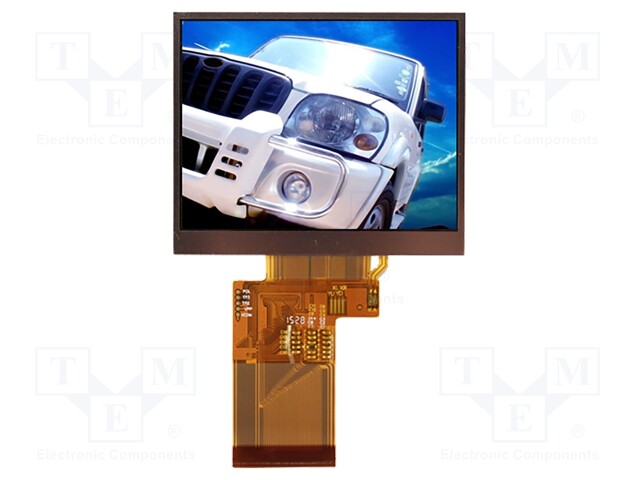 Display: TFT; 3.5"; 320x240; Illumin: LED; Dim: 76.9x63.9x3.2mm