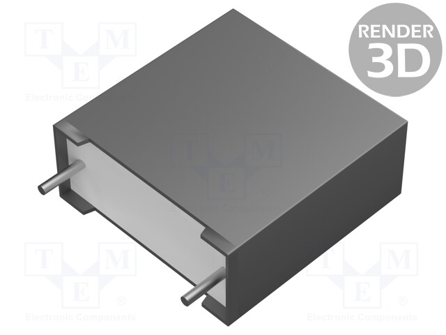 Capacitor: polypropylene; X2; 0.47uF; 15mm; ±10%; 18x18.5x7.5mm