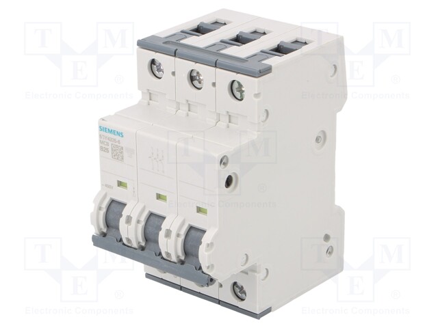 Circuit breaker; 230/400VAC; Inom: 25A; Poles: 3; DIN; Charact: B