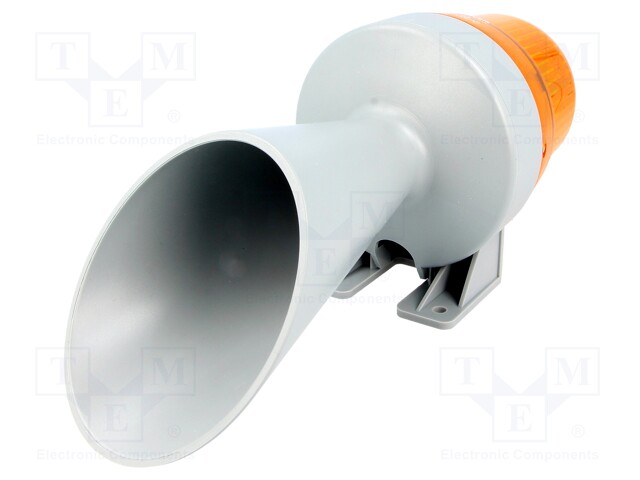 Signaller: lighting-sound; 230VAC; horn,continuous light; IP65