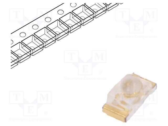 LED; SMD; 0603; blue; 80÷200mcd; 1.6x0.8x0.95mm; 40°; 3.3÷4V; 20mA