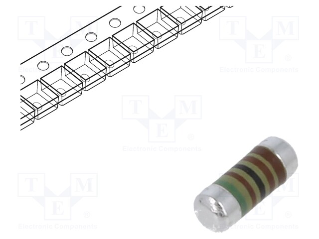 Resistor: thin film; SMD; 0204 minimelf; 5.1kΩ; 250mW; ±1%