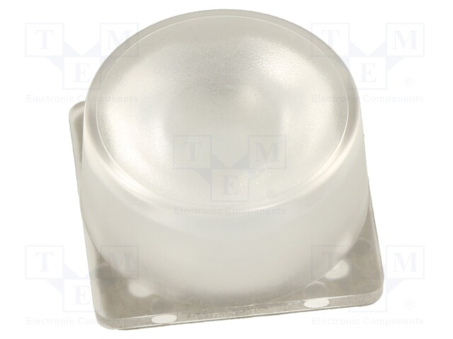 LED lens; square; Mat: PMMA plexiglass; 37÷53°; H: 11.8mm