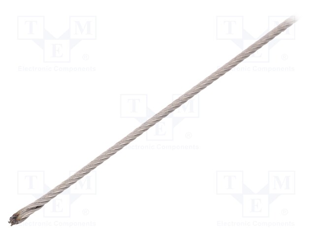 Rope; acid resistant steel A4; Ørope: 2mm; L: 50m; 71kg