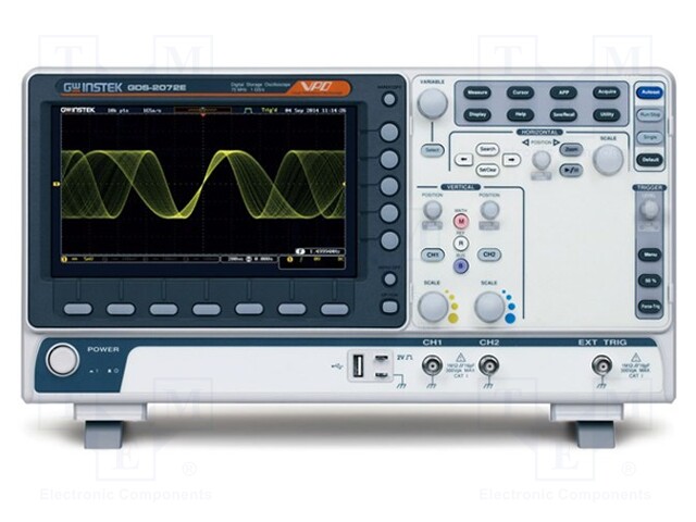 Oscilloscope: digital; Band: ≤100MHz; Channels: 2; 10Mpts; 1Gsps