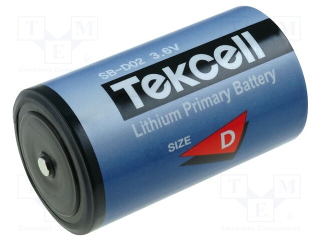 Battery: lithium; 3.6V; D; Ø34x61mm; 19000mAh; non-rechargeable