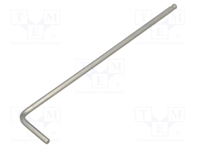 Wrench; hex key,spherical; HEX 2mm; Overall len: 85mm; long