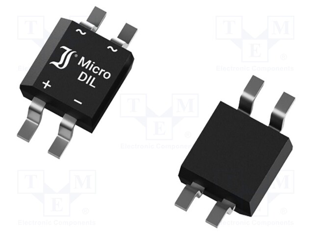 Single-phase bridge rectifier; Urmax: 40V; If: 0.5A; Ifsm: 20A