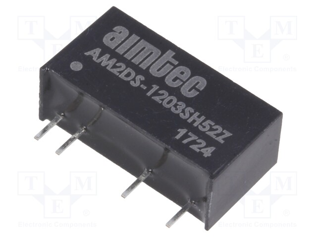 Converter: DC/DC; 2W; Uin: 10.8÷13.2V; 3.3VDC; Iout: 500mA; SIP7