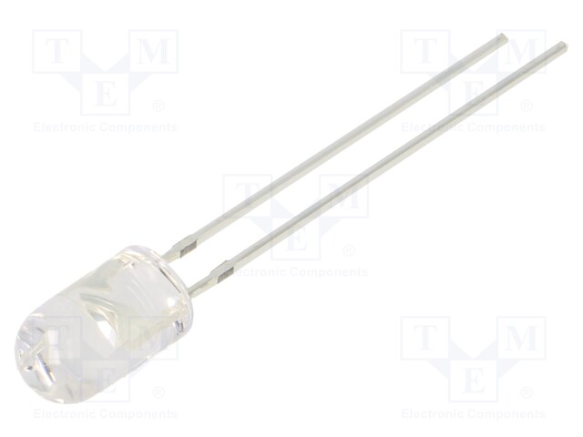 LED; 5mm; yellow; 5800÷7000mcd; 30°; 20mA; 1.8÷2.6V; Front: convex