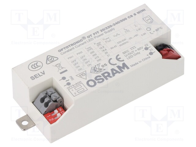 Power supply: switched-mode; LED