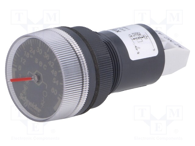 Timer; 22mm; Harmony XB5; -20÷60°C; IP65; 100÷240VAC; 100÷240VDC