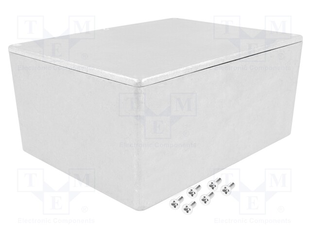 Enclosure: multipurpose; X: 127mm; Y: 165mm; Z: 77mm; 1550; aluminium