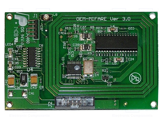 RFID reader; antenna; USB; 4.5÷5.5V; f: 13,56MHz; pin strips; 20mA
