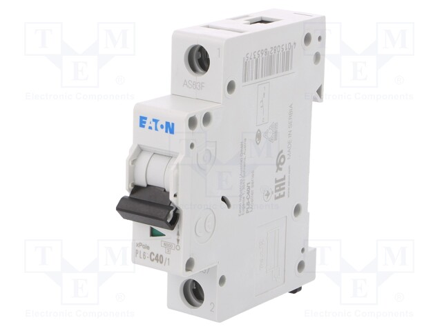 Circuit breaker; 230/400VAC; Inom: 40A; Poles: 1; DIN; Charact: C