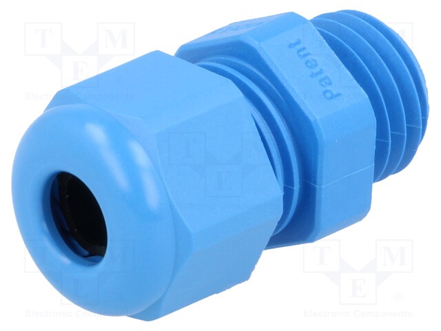 Cable gland; M12; IP68; Mat: polyamide; blue; UL94V-0