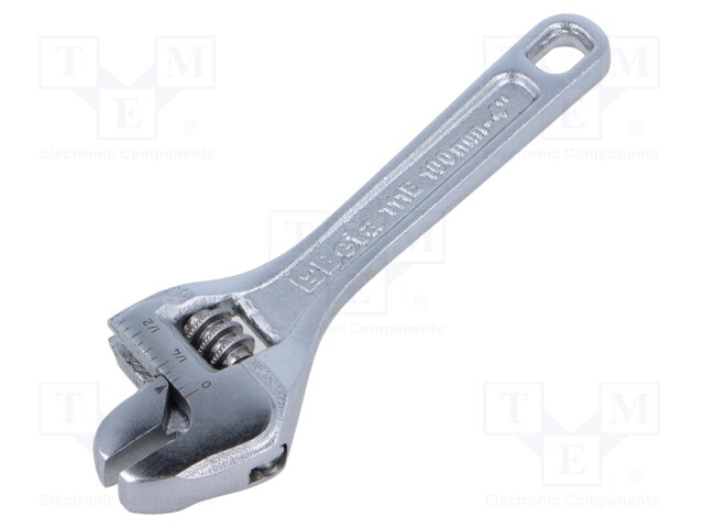 Wrench; adjustable; 100mm; Max jaw capacity: 15mm