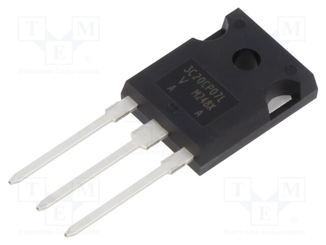 Diode: Schottky rectifying; SiC; THT; 650V; 2Ax10; TO247-3; tube