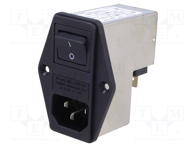 Connector: AC supply; socket; male; 2A; 250VAC; IEC 60320; -25÷85°C