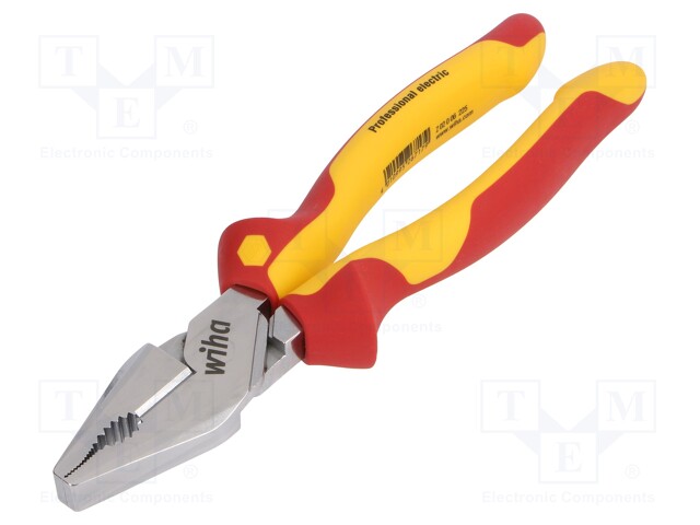 Pliers; insulated,universal; steel; 225mm; 1kVAC