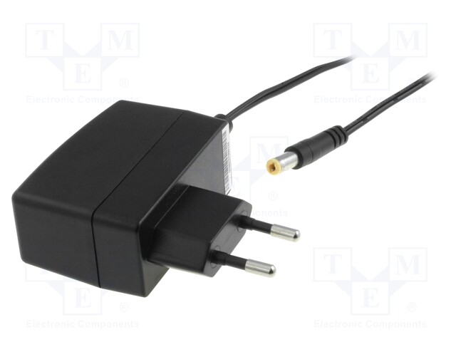 Power supply: switched-mode; 7.5VDC; 1A; Out: 5,5/2,1; 7.5W; 0÷40°C