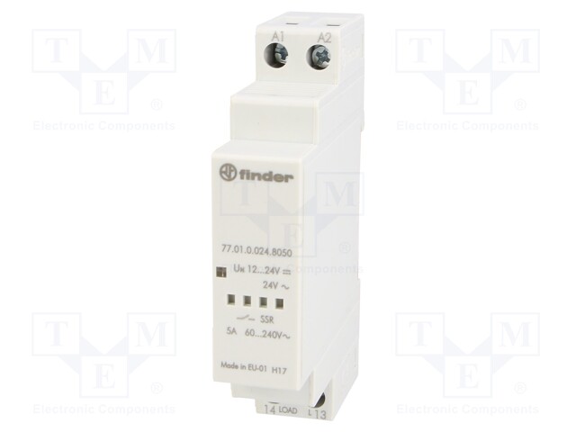 Relay: solid state; Ucntrl: 9.8÷32VDC; Ucntrl: 16÷32VAC; 5A; DIN