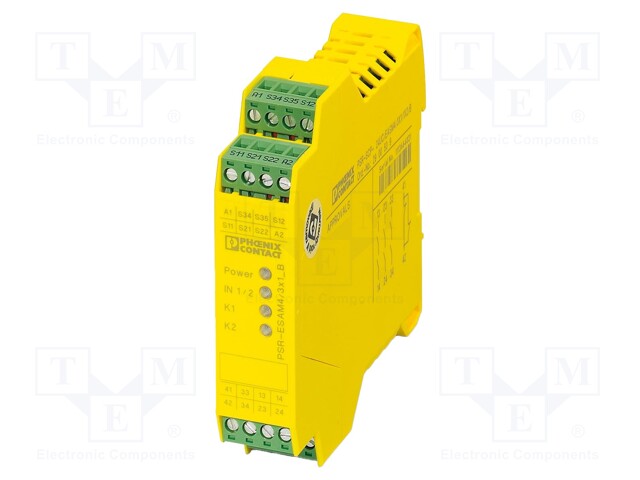 Module: safety relay; 24VDC; IN: 2; for DIN rail mounting; IP20