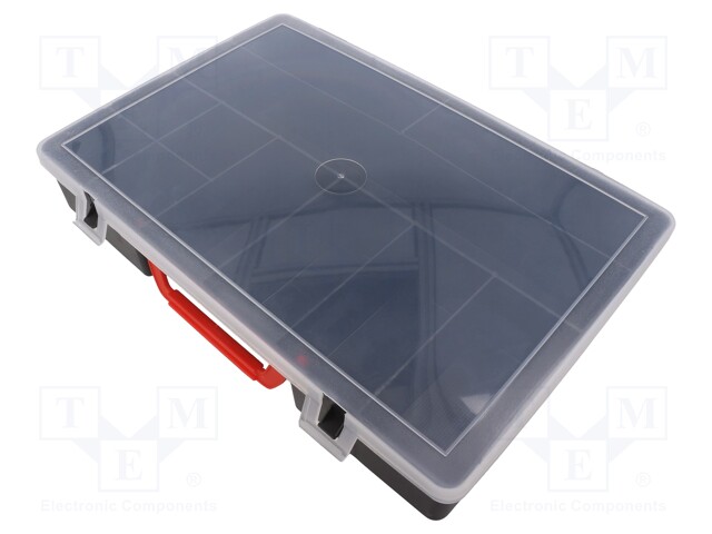 Container: compartment box; 350x250x60mm; polypropylene
