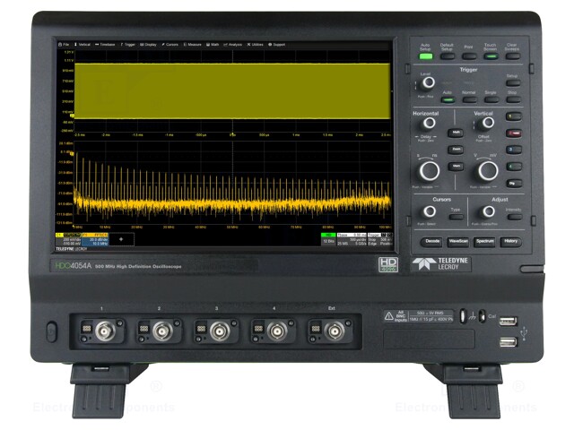 Oscilloscope: digital; Band: ≤500MHz; Channels: 4; 12,5Mpts/ch