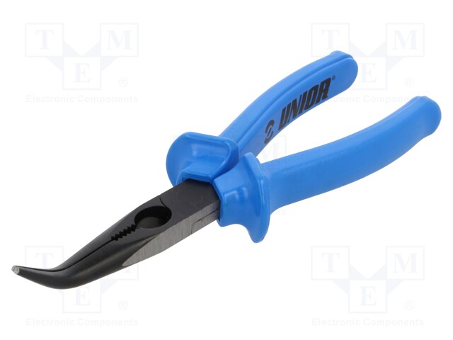 Pliers; curved,half-rounded nose; 200mm; 512/4G