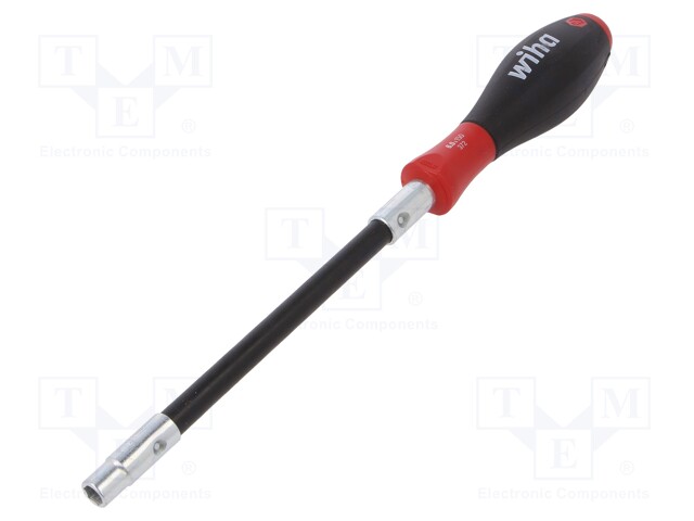 Screwdriver; hex socket; with flexible shaft; Overall len: 261mm