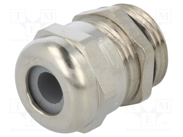 Cable gland; PG11; IP68; Mat: brass; Body plating: nickel