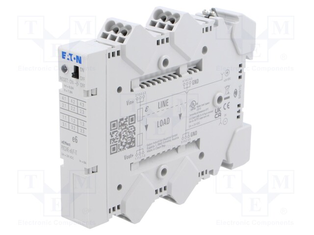 Electronic overcurrent protection; 24VDC; 6A; IP20